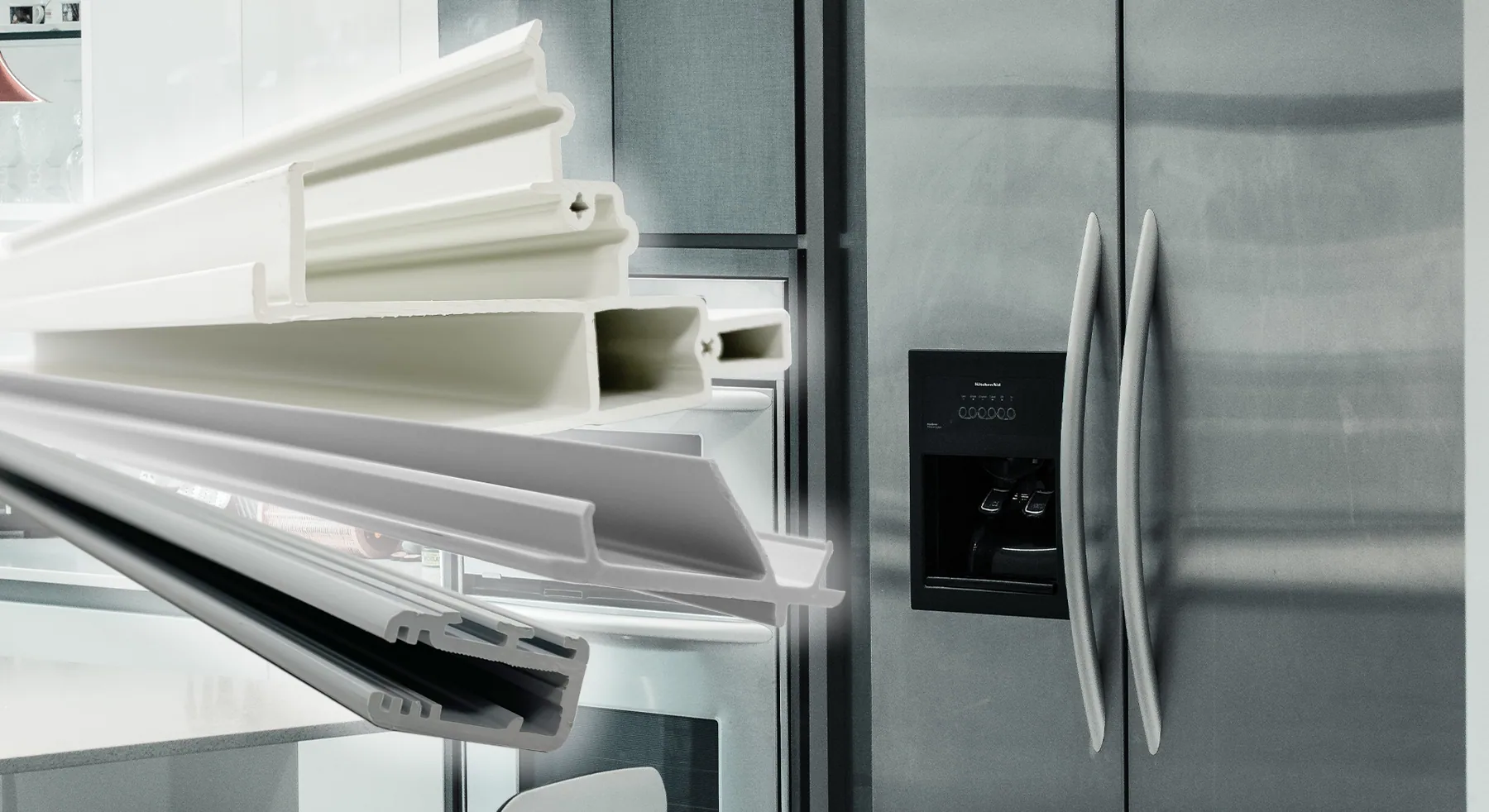 Dichtprofile an einem Kühlschrank